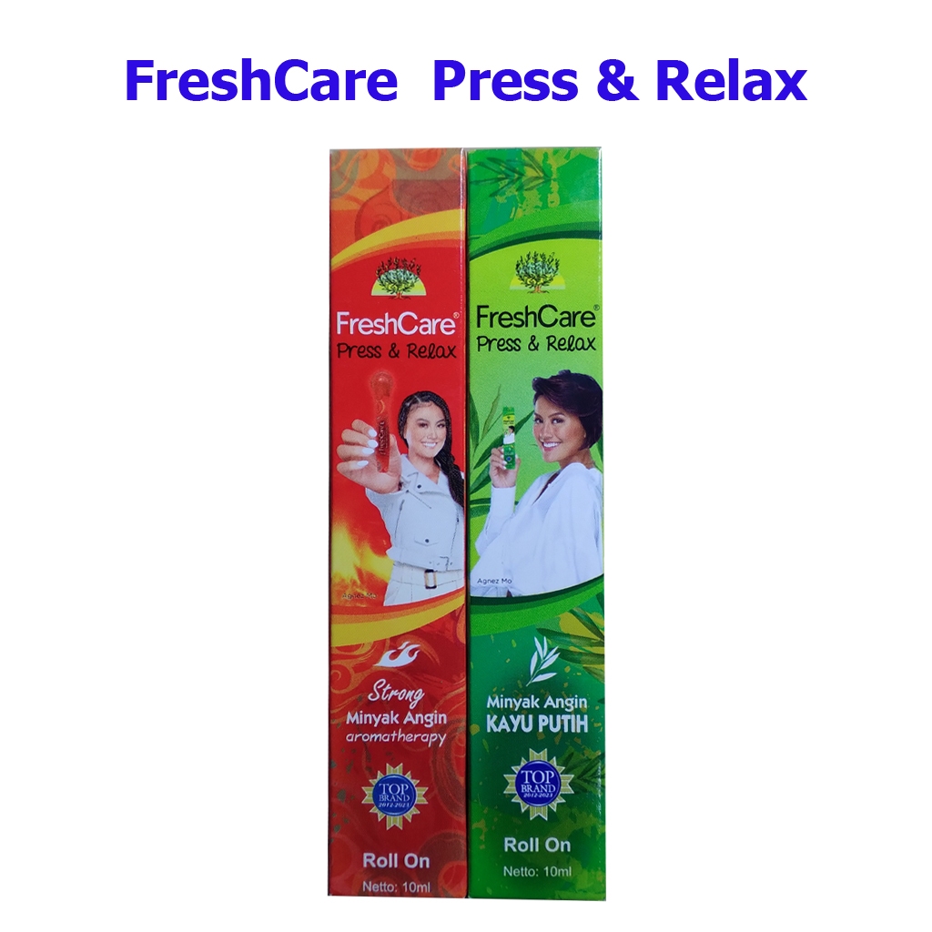 FreshCare PRESS RELAX Strong Kayu Putih Minyak Angin aromatherapy Fresh Care 10 ml