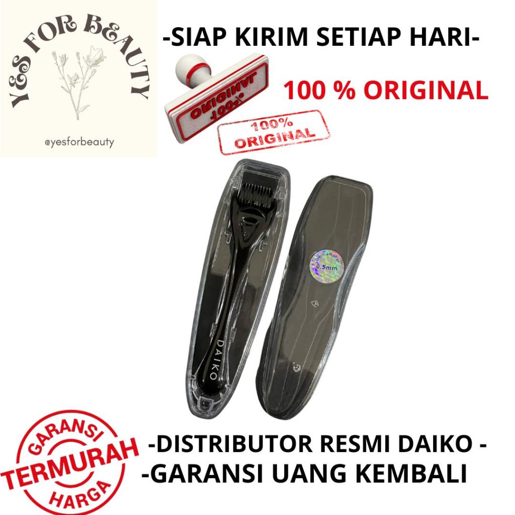 DAIKO SCALP ROLLER 0.5 TITANIUM MICRO NEEDLE DAIKO DERMA ROLLER RAMBUT PENUMBUH RAMBUT