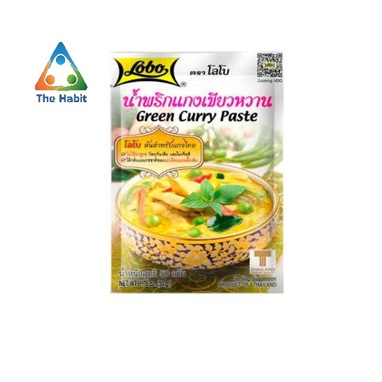 

(The Habit) Lobo Green Curry Paste Authentic Thai Curry 50 Gram/30 gram