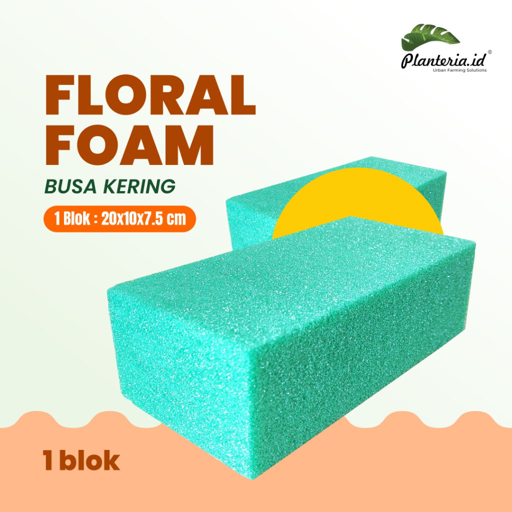 Planteria FLORAL FOAM MEDIA CACAH TANAMAN STERIL  BY PLANTERIA.ID