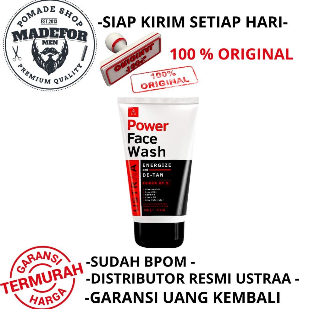 USTRAA POWER ENERGIZE & DE TAN FACE WASH USTRAA POWER FACE WASH ENERGIZE DE TAN USTRAA POWER FACE WA