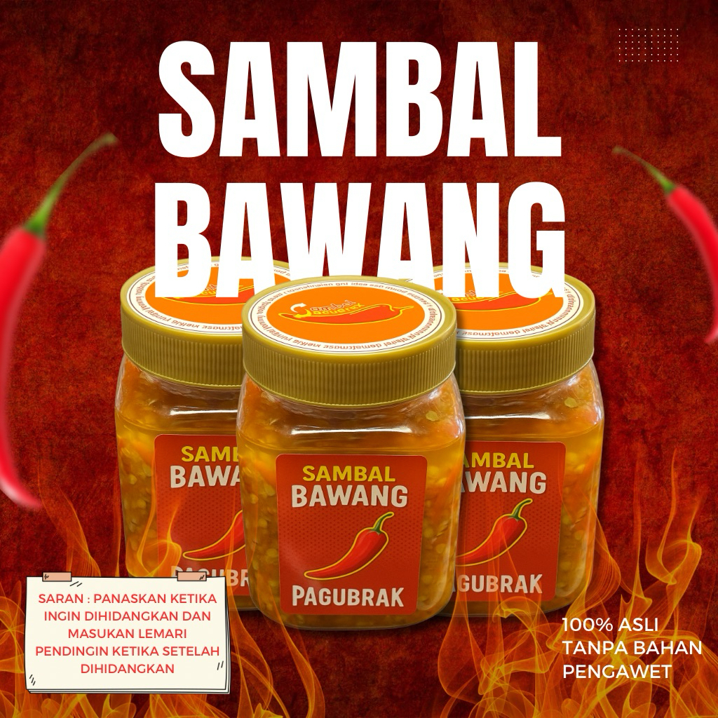 

TERMURAH!!! Sambal Bawang "Nangis Bahagia" 150-200gram