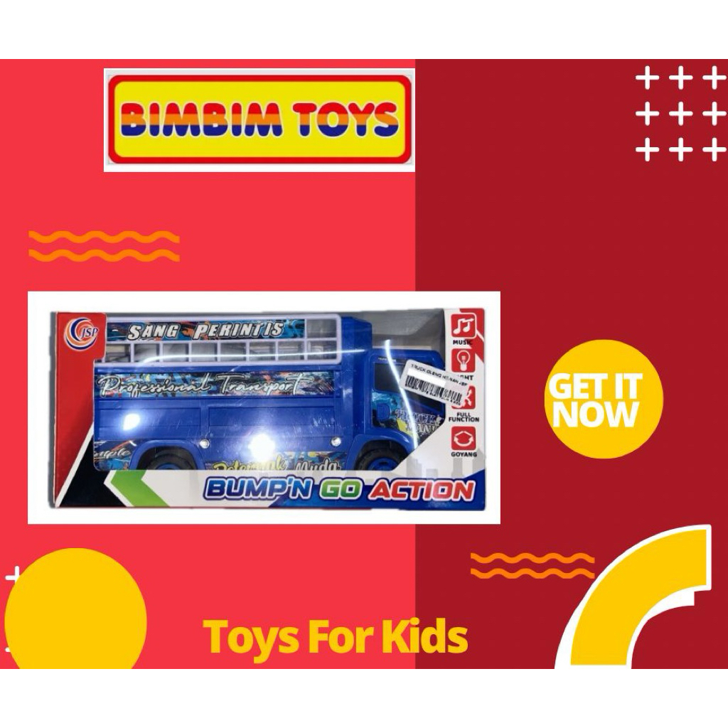 TRUK OLENG HEWAN JSP T06 , TRUK OLENG MAINAN ANAK , MAINAN TRUK BASURI , TRUK ANGKUT HEWAN MAINAN AN