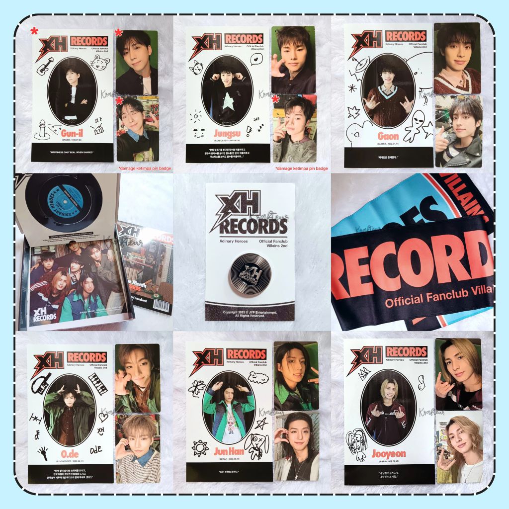 [Photocards] Official Fabric Slogan Pin Badge Photobook Voice CD PC ID Photo XH Records Xdinary Hero