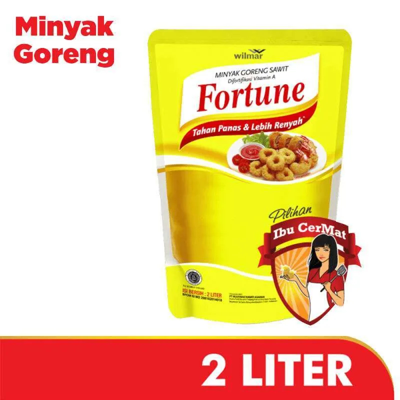 

Minyak Goreng Sawit Fortune Refill 2L - Tahan Panas dan Lebih Renyah