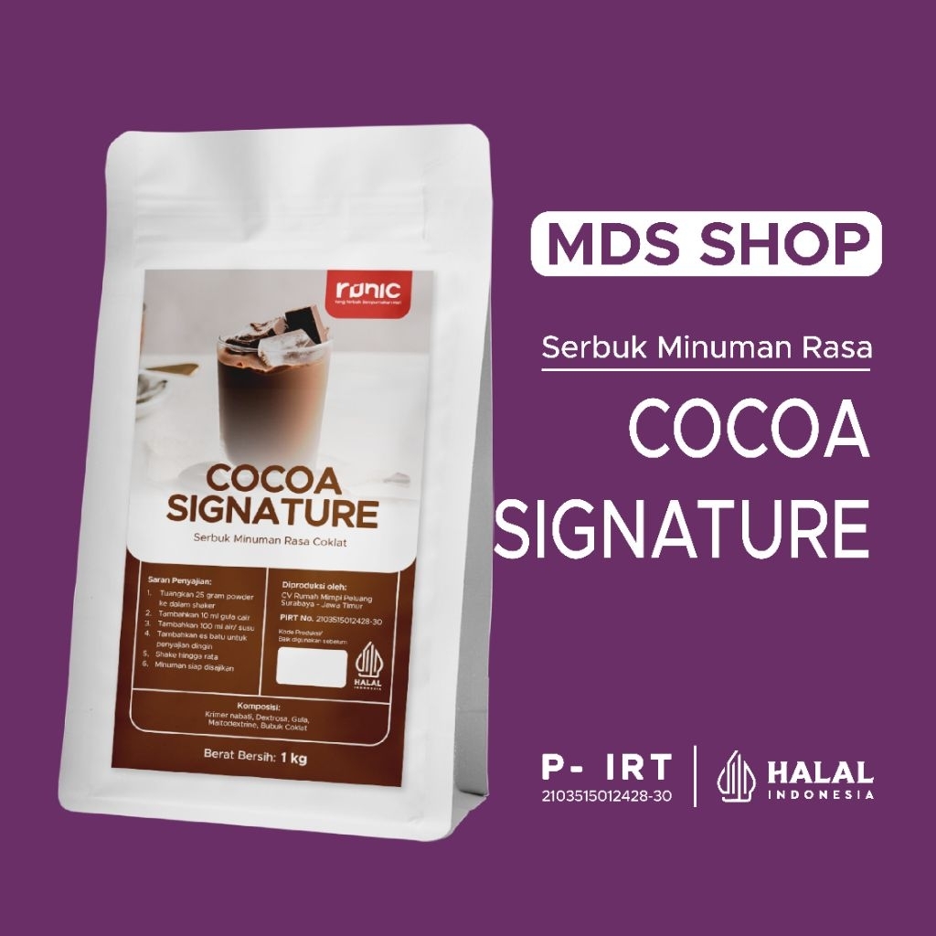 

RuNiC Bubuk minuman premium Cocoa Signature 1kg