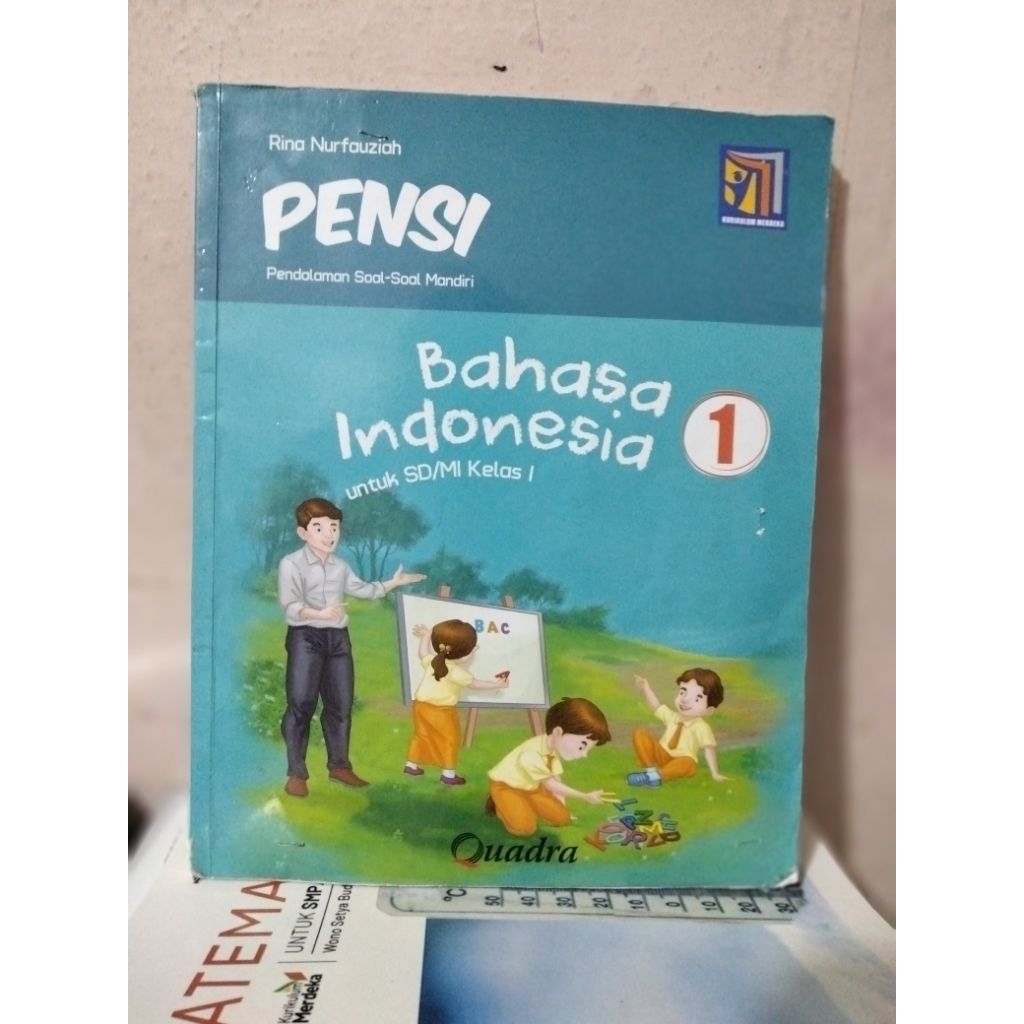 buku pensi matematika,pensi bahasa Indonesia,pensi ppkn/pendidikan Pancasila kelas 1/I sd mi kurikul