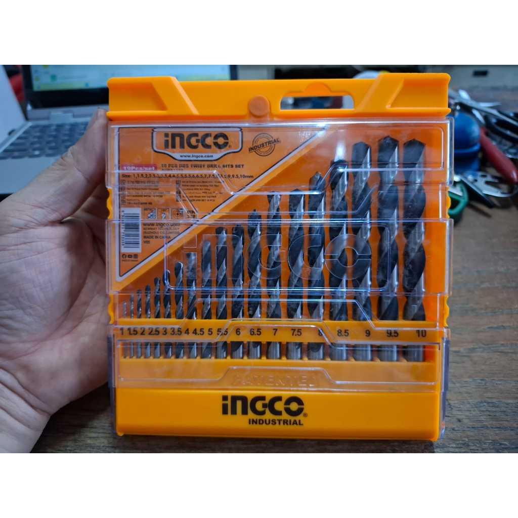 Mata Bor Besi Metal Kayu Set INGCO matabor 19 pcs AKDB1195 Ready Medan