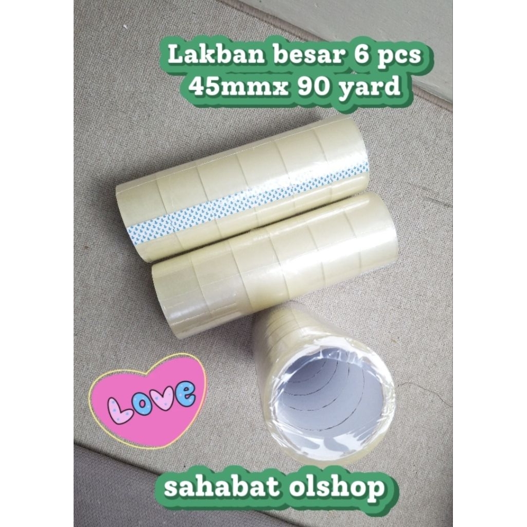 

Lakban 45 mm isi 6 rol*90yard