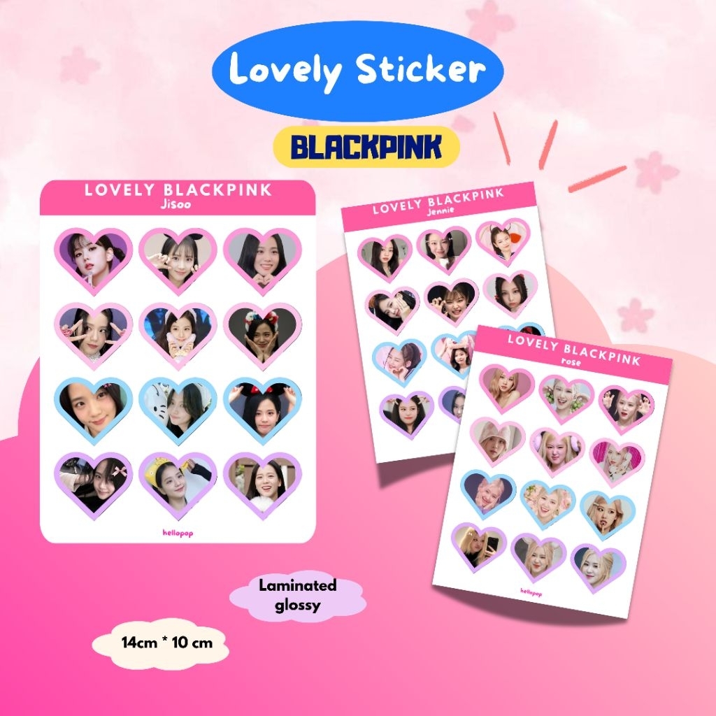 

STICKER LOVELY BLACKPINK glossy no cutting