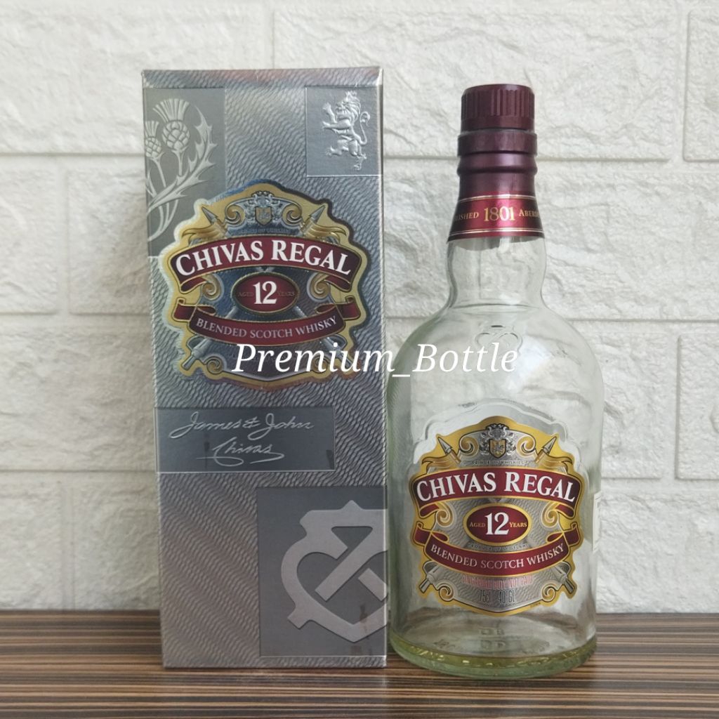 Botol Kosong Chivas Regal 12 Years Old 750ml + Box
