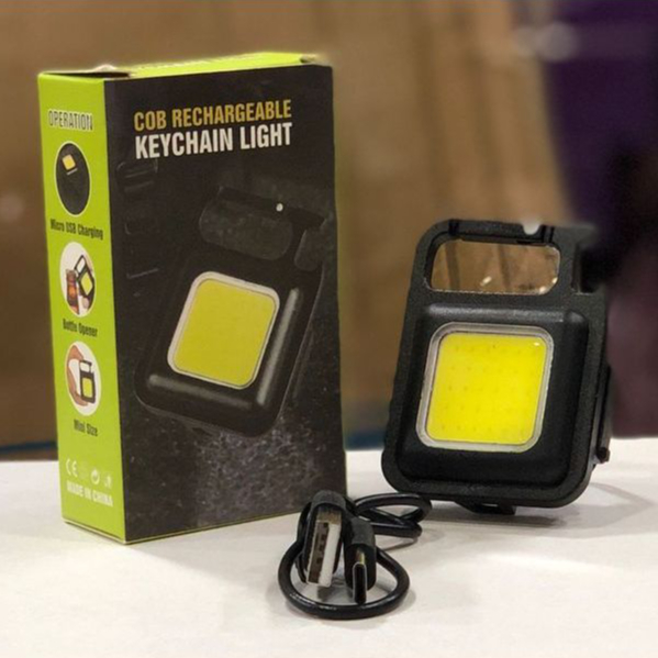 Senter Mini COB Rechargeable Keychain Light