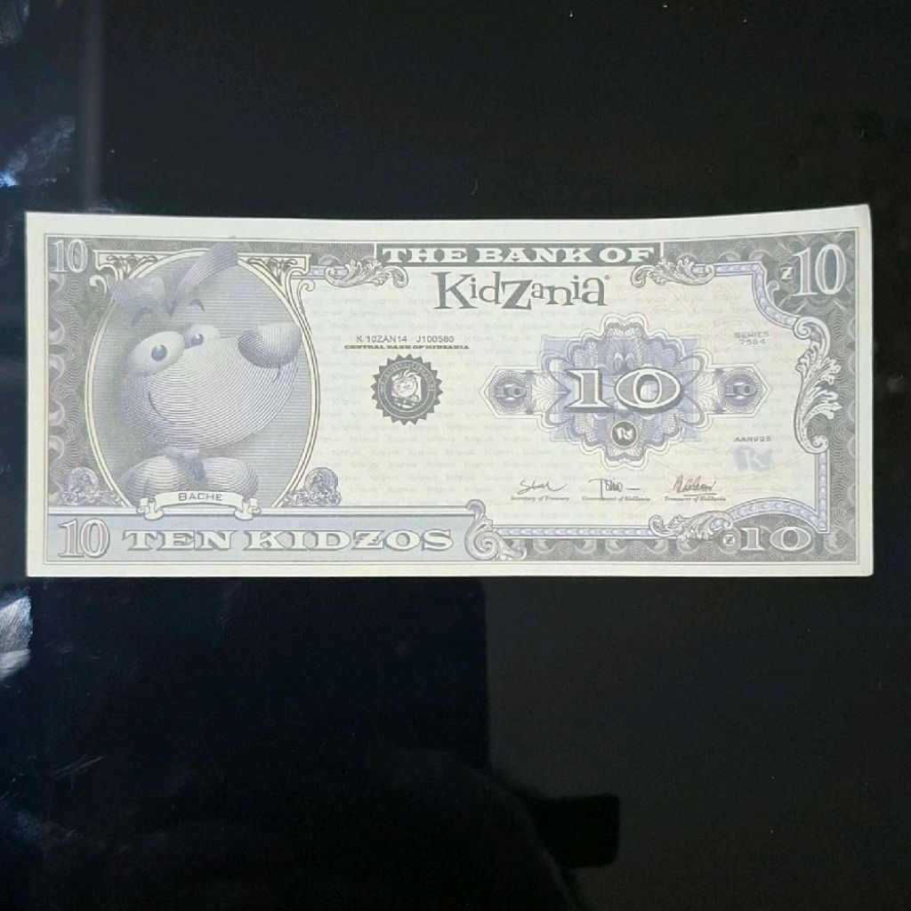 Uang Fantasi Duniak anak-anak, 10 Kidzo dari kidzania (bank of kidzania)