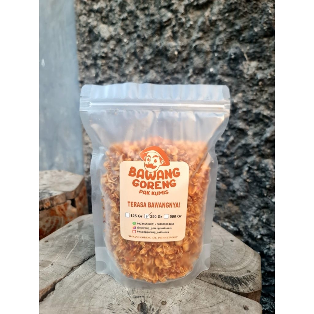 

Bawang Goreng Asli Probolinggo rasa original kemasan pouch || 250gram