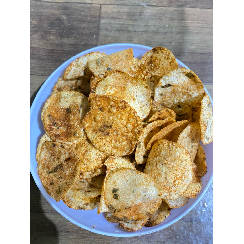 

keripik pedas | snack pedas | opak pedas | opak koin pedas