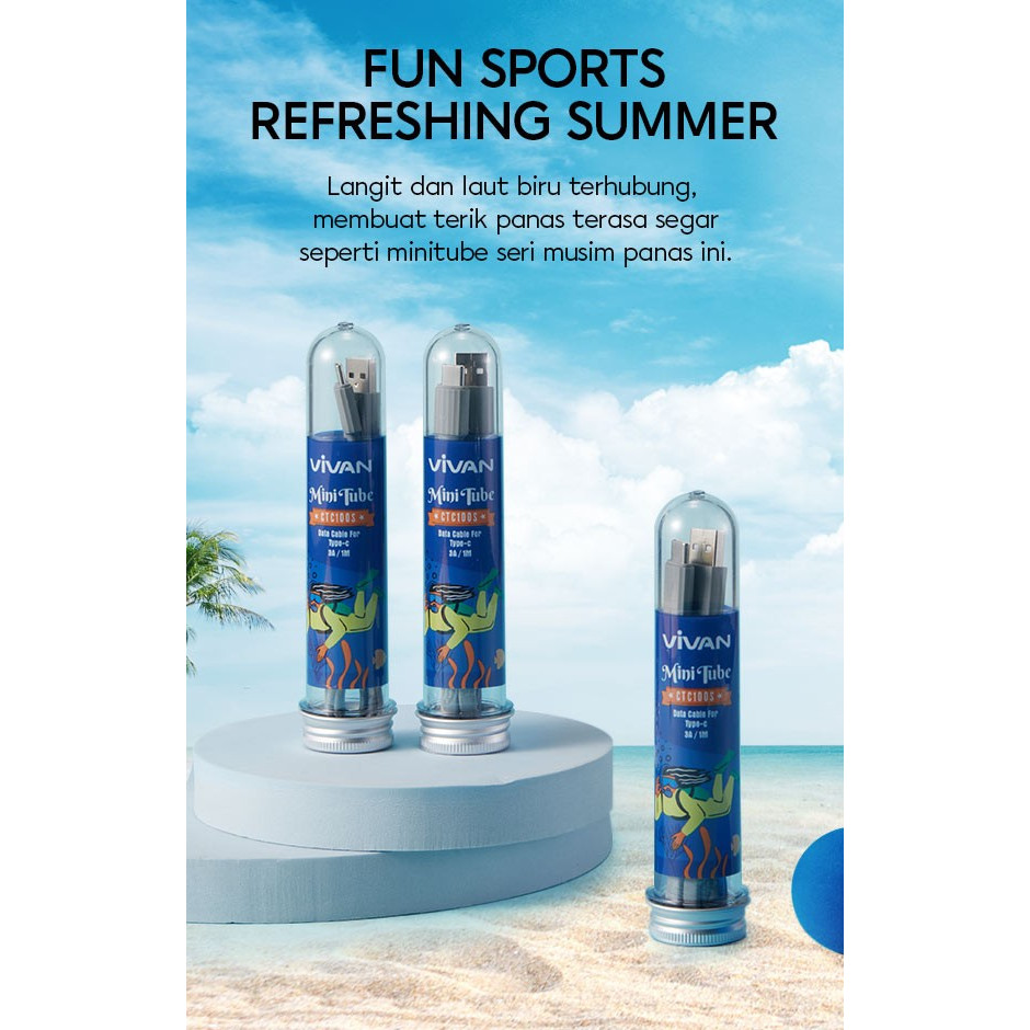 Kabel Data VIVAN TYPE C CTC100 Kabel Casan Vivan TYPE C Kabel VIVAN Type C Kabel HP CTC100s (Eceran)