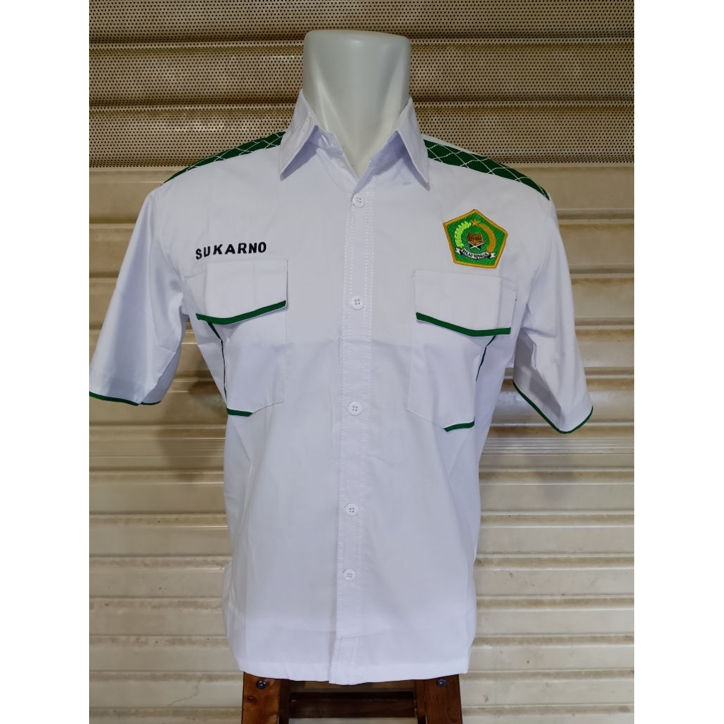Kemeja  KEMENAG SERAGAM Kemenag Putih Lengan Panjang