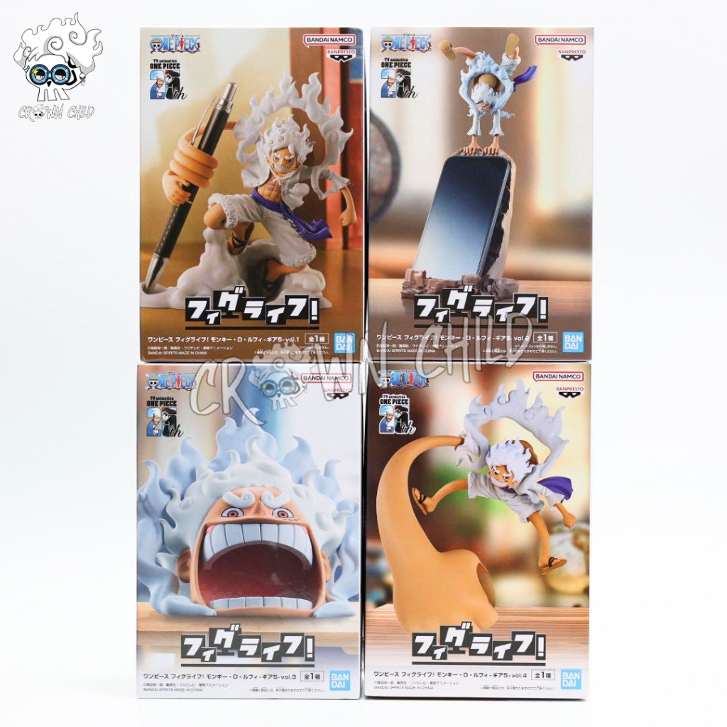 One Piece Fig Life - Luffy Gear 5 Vol.1 - Vol.4 (MISB JAPVER) - One Piece Figure Original