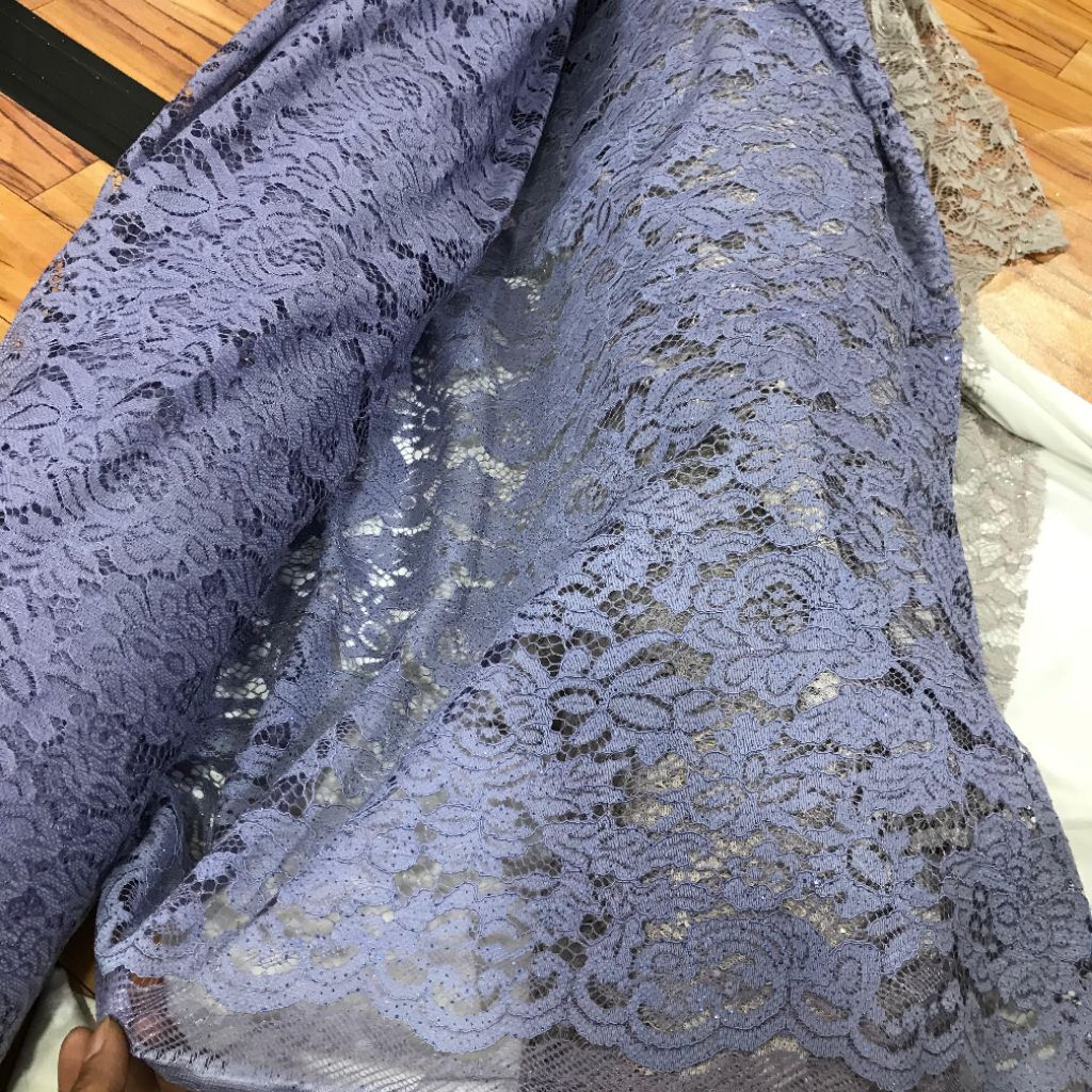 Kain brokat Lace ~ kain brokat tulang Lace ~ kain kebaya