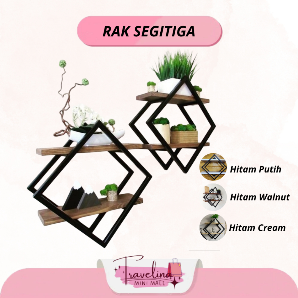 Rak Dinding SegitigaIRak PajanganIRak Harga 1pcsIRak Dinding Segitiga