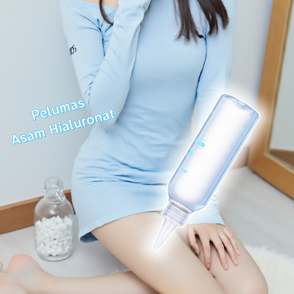 [PRIVASI AMAN] Pelumas Asam Hialuronat Pelumas Seks 200ml Botol Besar Water Soluble Lubricant Gel