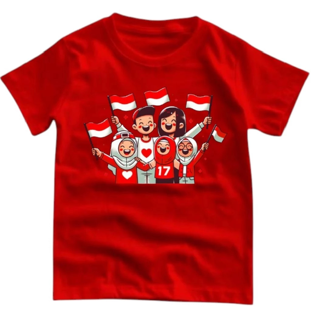 Baju Kaos Anak 17 Agustusan / Kaos Anak 17 Agustus