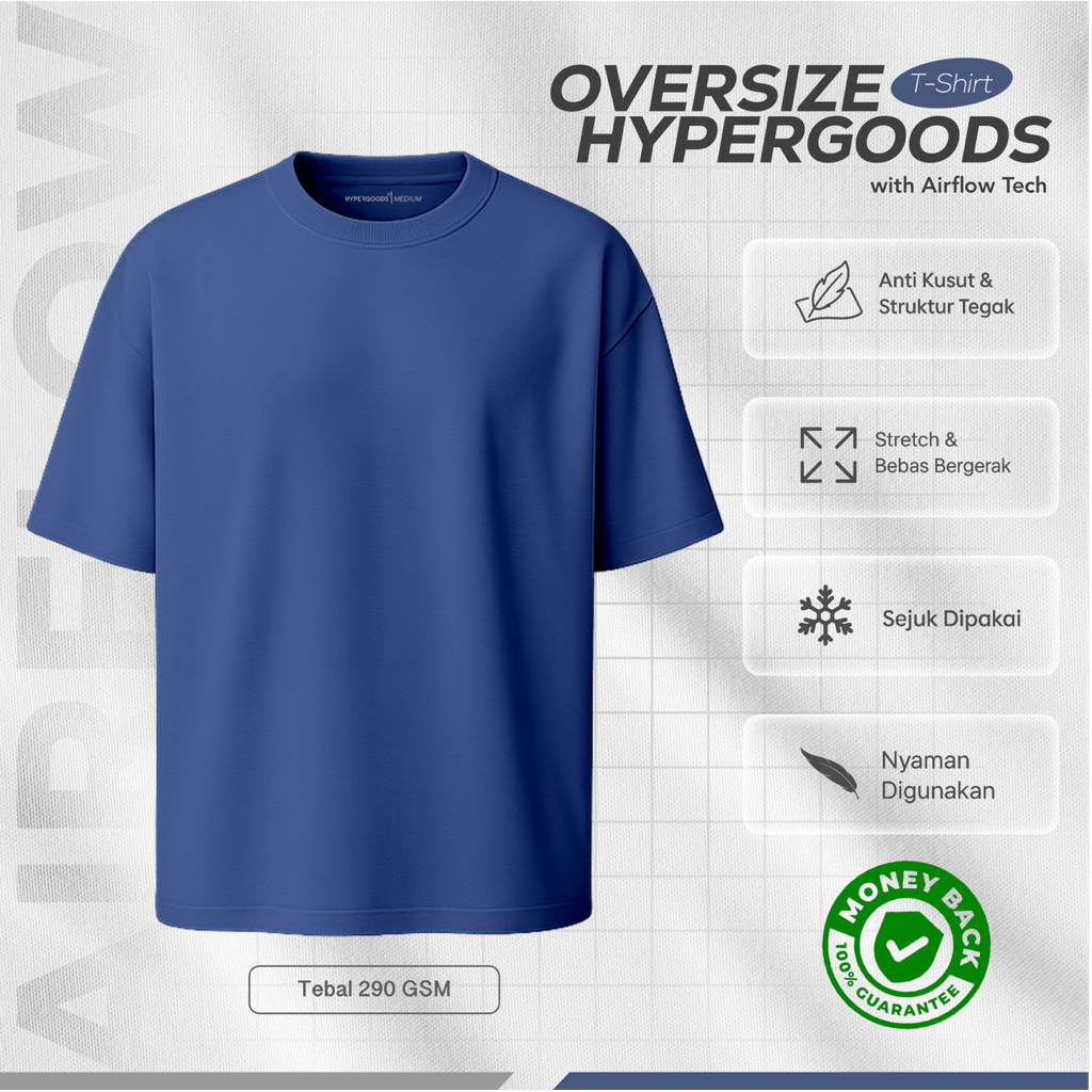 Kaos Oversize Hypergoods Blue Denim