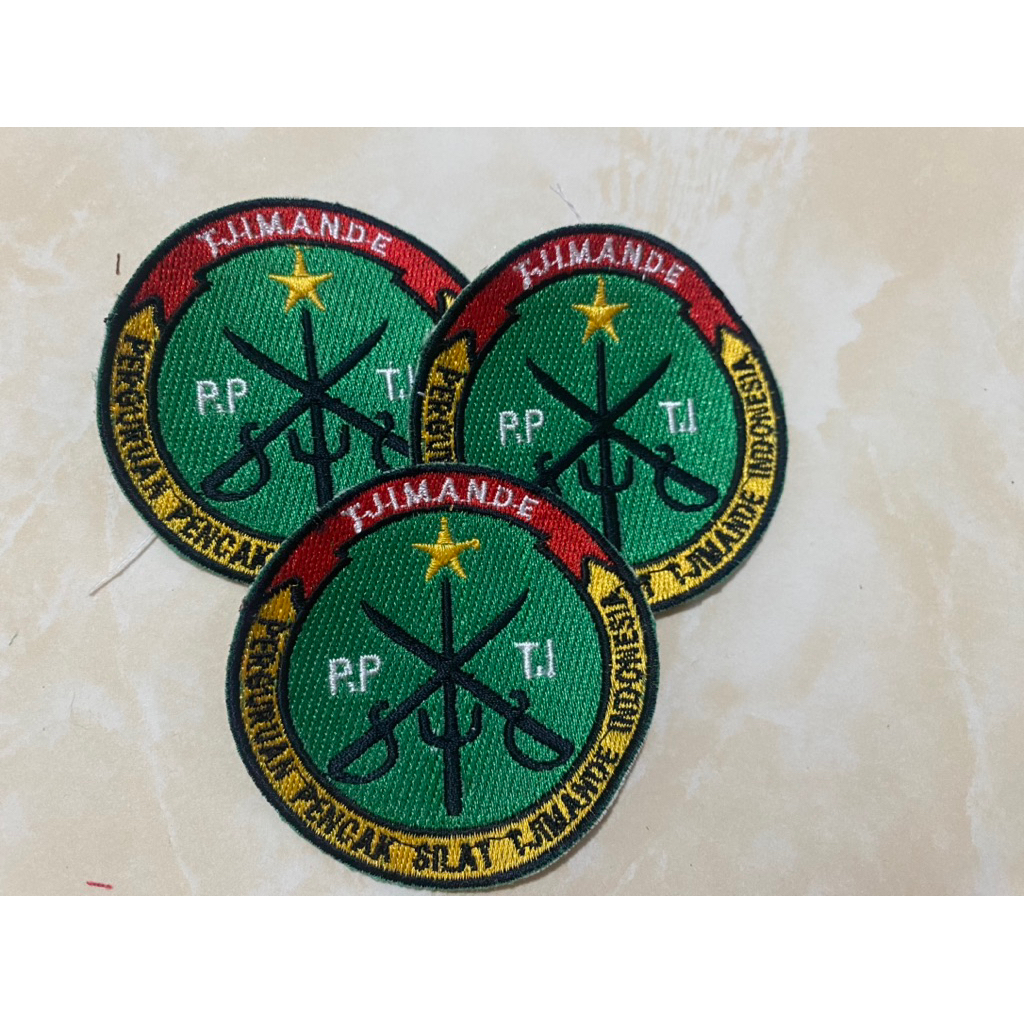 Bordir logo tjimande// bed Tjimande