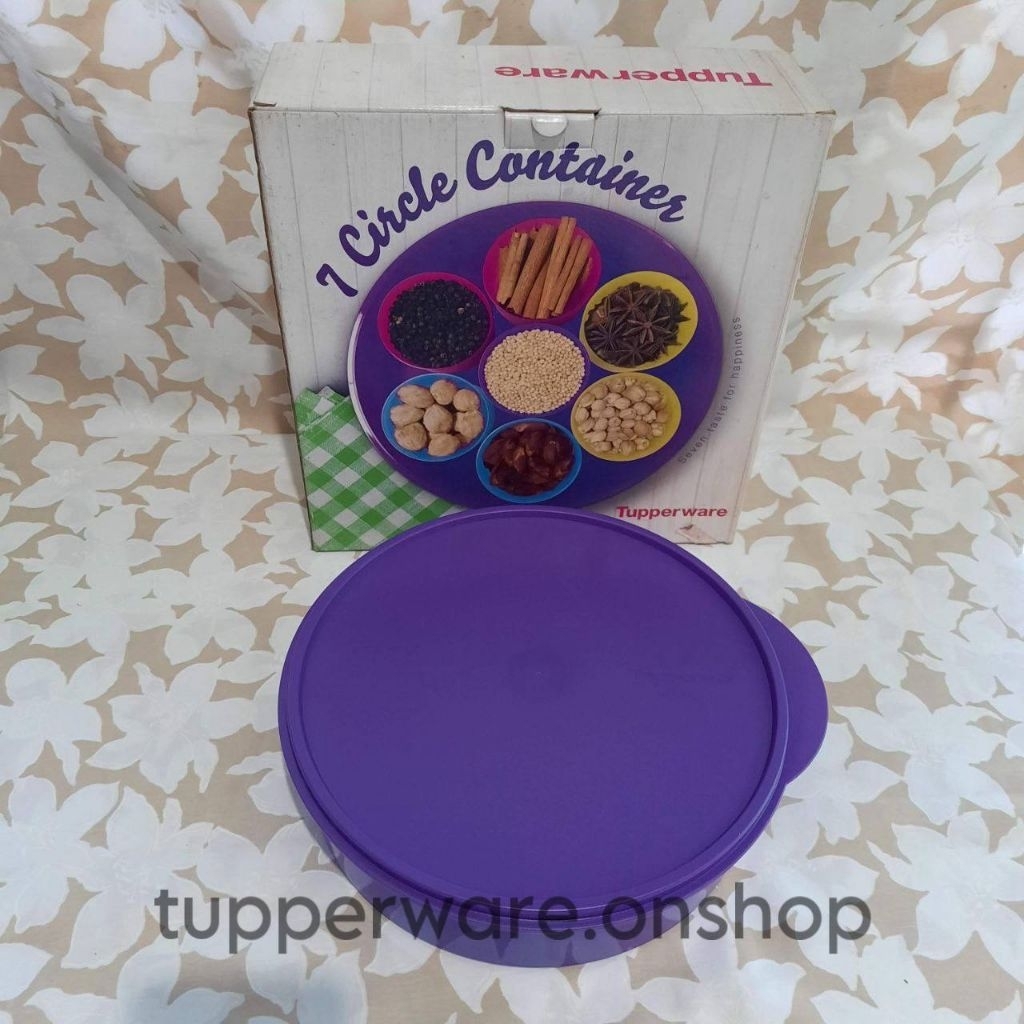 7 Circle Container Wadah camilan Ori Tupperware BARU