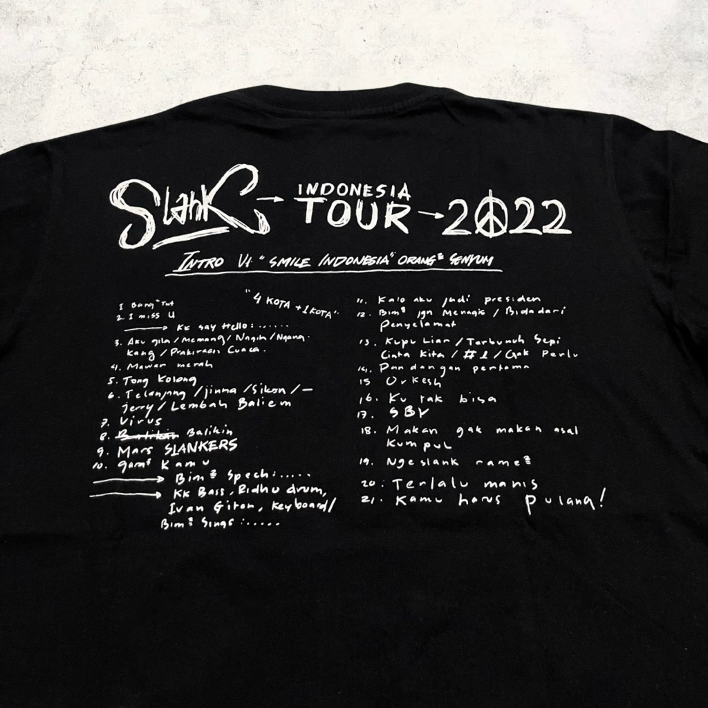 SLANK TOUR 2022 JOGJA EDT BLACK S/S TSHIRT