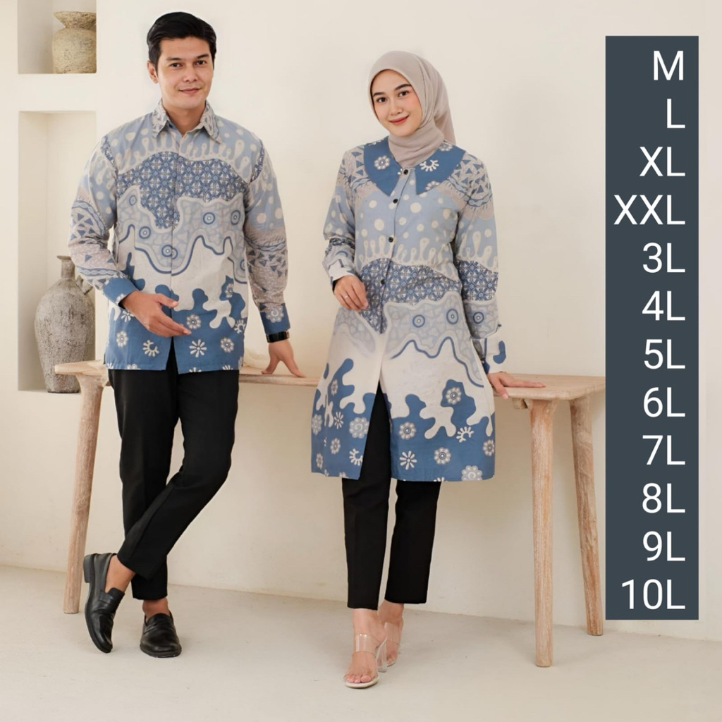 Tunik Batik Jumbo Wanita Batik Jumbo Elegan Tunik Batik Ukuran Besar Batik Tunik Jumbo Motif Indones