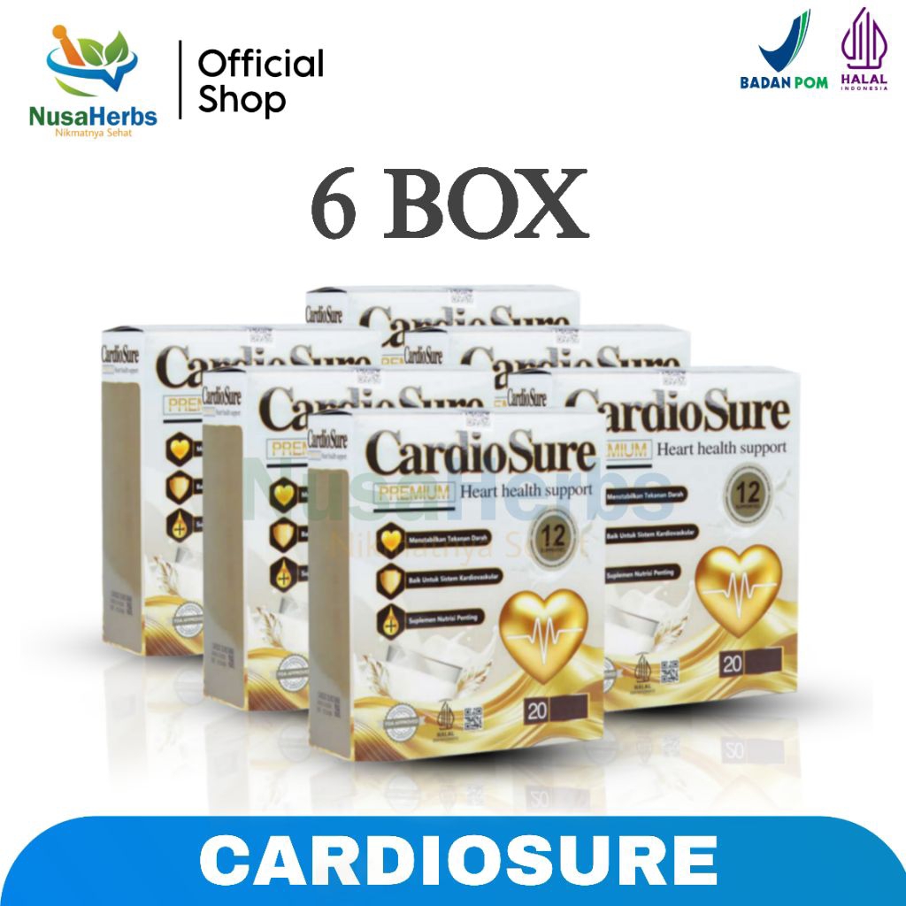 

Cardiosure Asli Original Milk 6 Box Susu Kesehatan Jantung