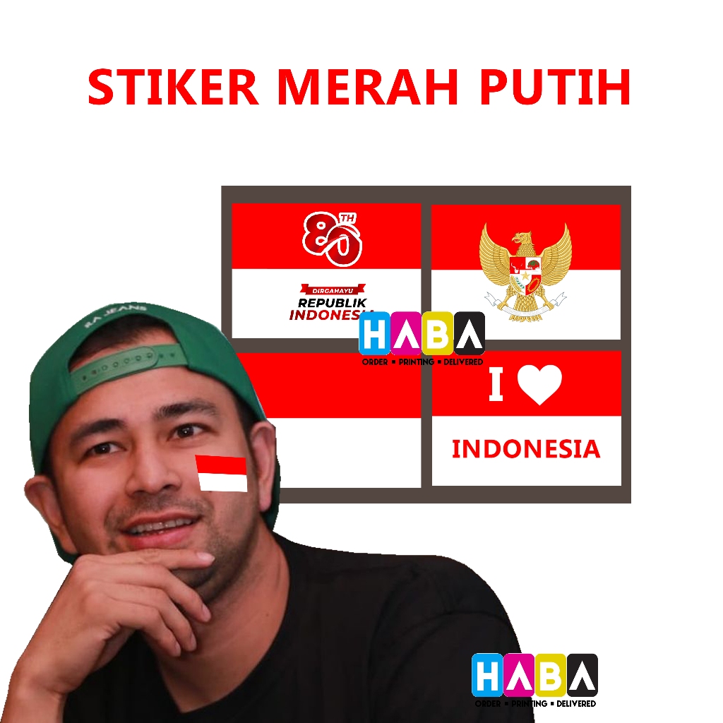 

STIKER PIPI MERAH PUTIH INDONESIA GARUDA MERDEKA termurah 17 Agustus HABA