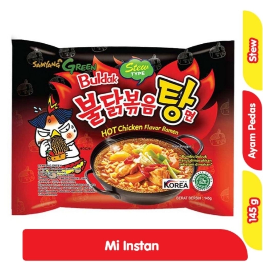 

Samyang Buldak Hot Chicken FLavor Ramen 145g @ 1 Pcs Samyang Buldak Stew Type Hot Chicken Flavor Ram