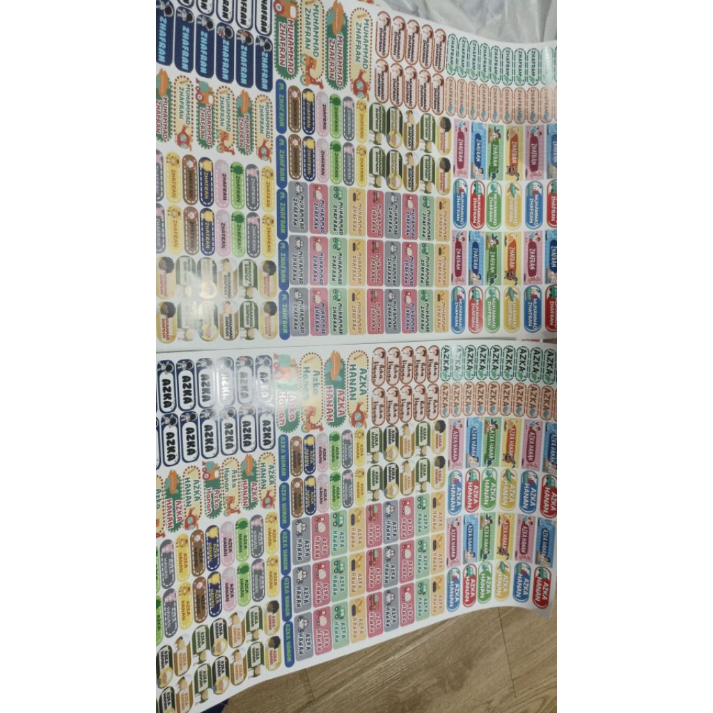 

STIKER NAMA TRANSPARAN - LABEL NAMA TRANSPARAN