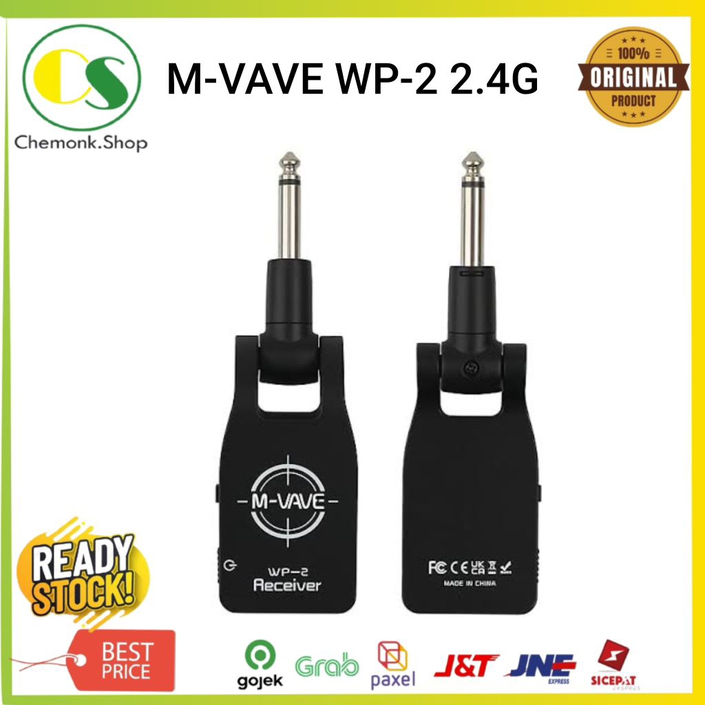 Jack Gitar Wireless 2.4Ghz M-Vave AIRBRIDGE WP-2 Guitar Sound System / CUVAVE / Muslady