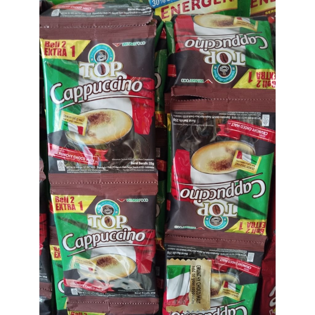 

Top cappucino sachet 1 renteng