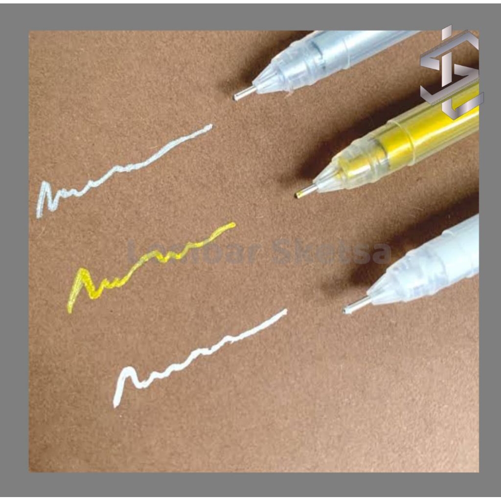 

Pulpen gel gold & white pulpen premium aesthetic promo