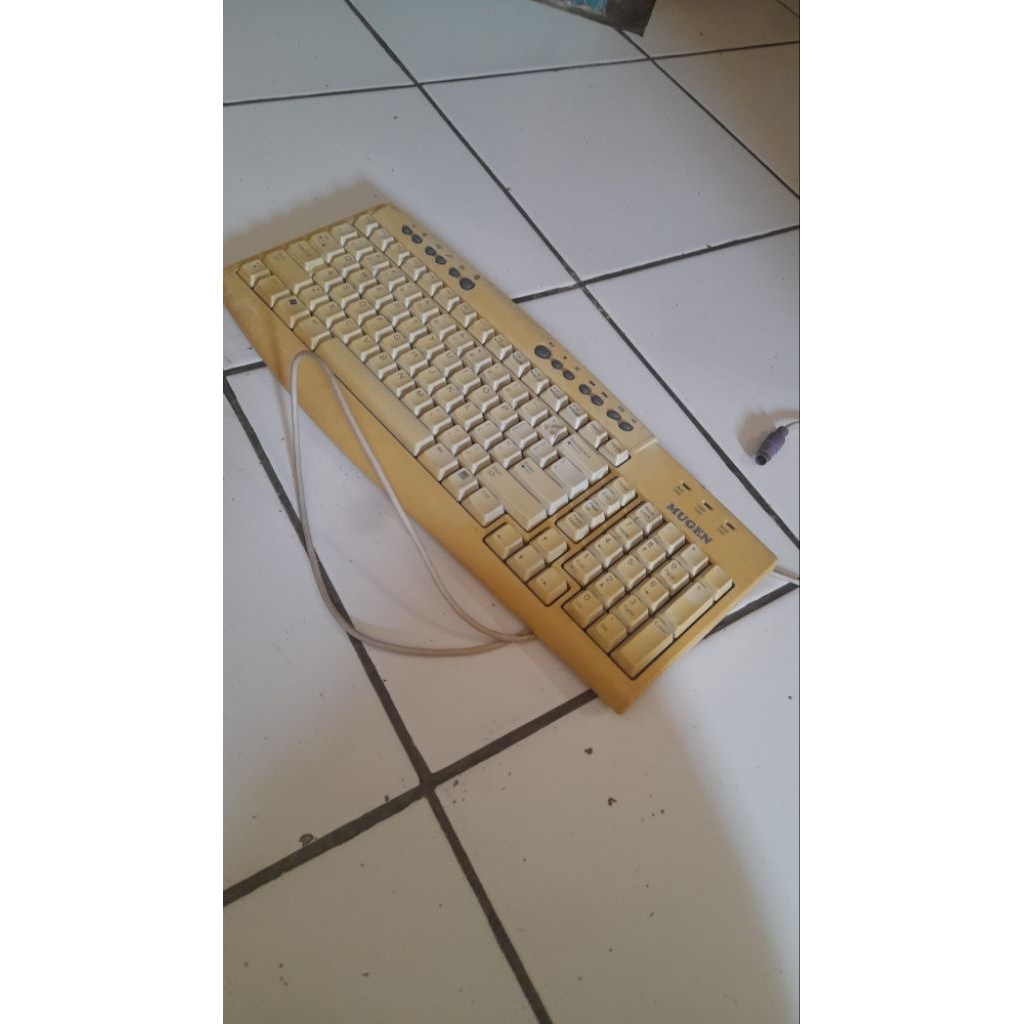 keyboard putih jadul mugen ps2 multimedia