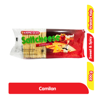 

Khong Guan Saltcheese Crackers Keju Manis Pedas 200 g
