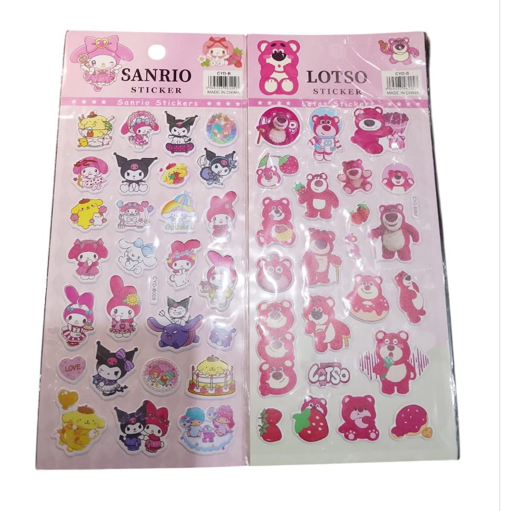 

RAMEO 1052 stiker timbul 3D santio lotso