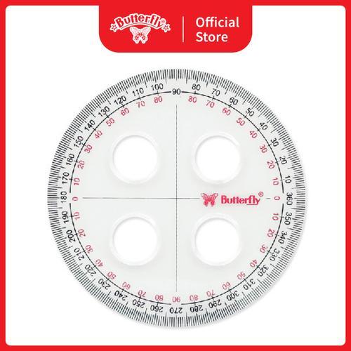 

Busur Derajat Butterfly 360/10 CM (4 Lubang)