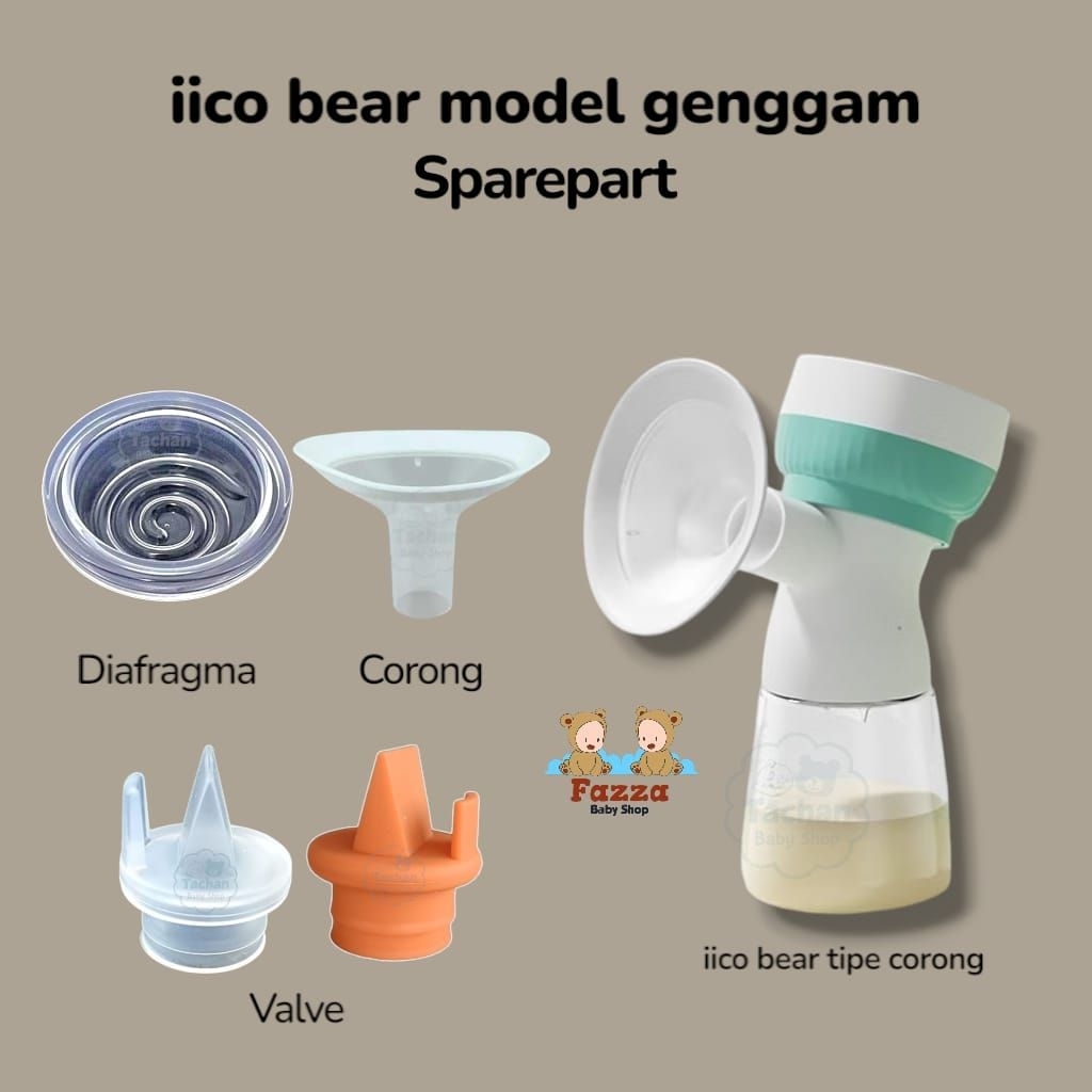 Sparepart iico bear pompa asi model genggam sparepart/ Valve iico bear model genggam / Diafragma iic