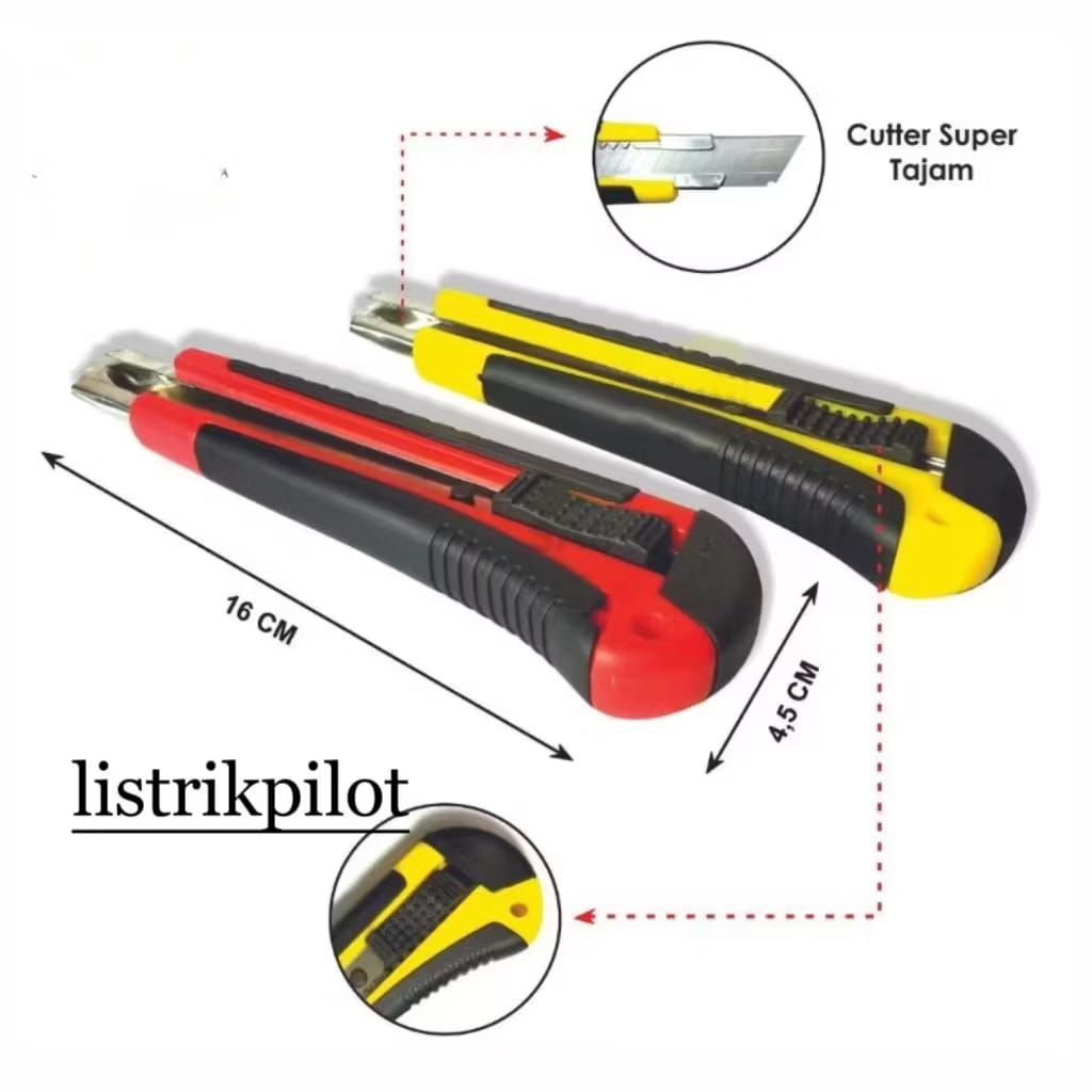 

Pisau Cutter Cutter Besar Pisau Cutter Potong Triplek Stainless Pemotong Serbaguna