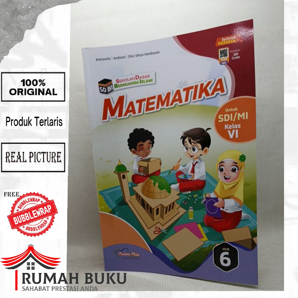 SDBI Matematika Pustaka Mulia Kelas 6 Kurikulum Merdeka