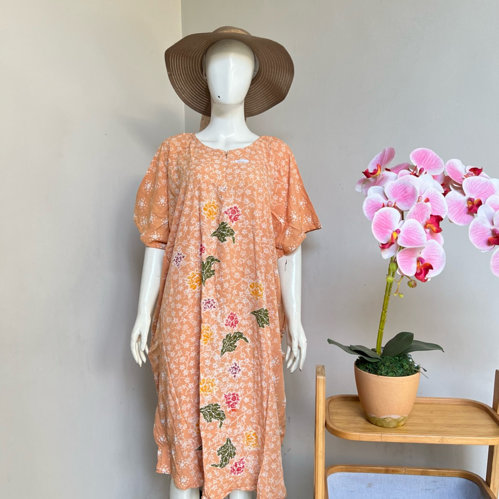 Daster Lowo Encim Sakura Batik Cap Pekalongan Rayon Premium Busui