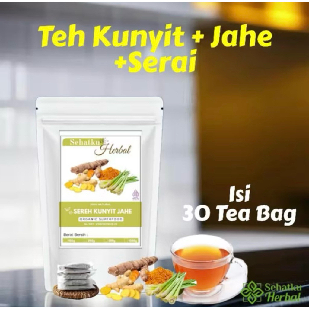 

Teh Kunyit Jahe Serai isi 30Pcs
