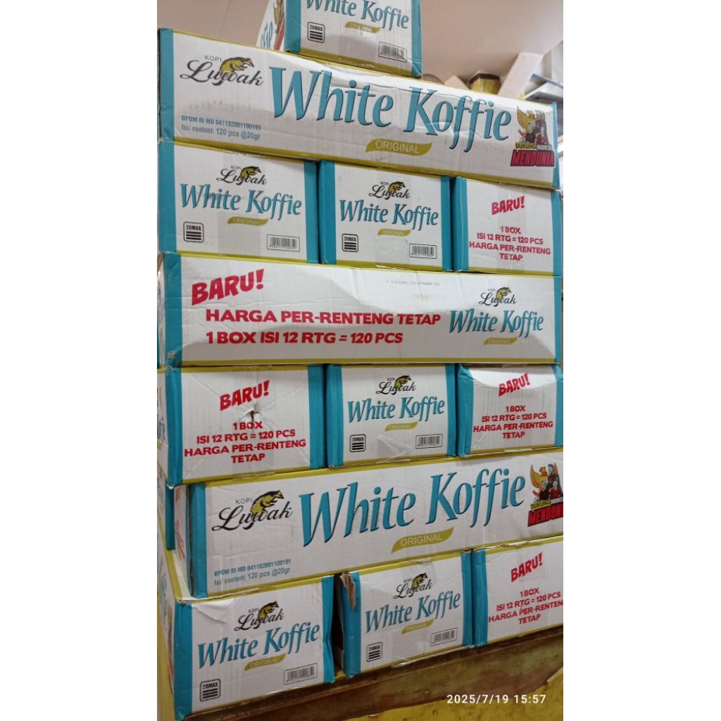 

[ 1 Dus ] isi 12 renceng Luwak white coffee