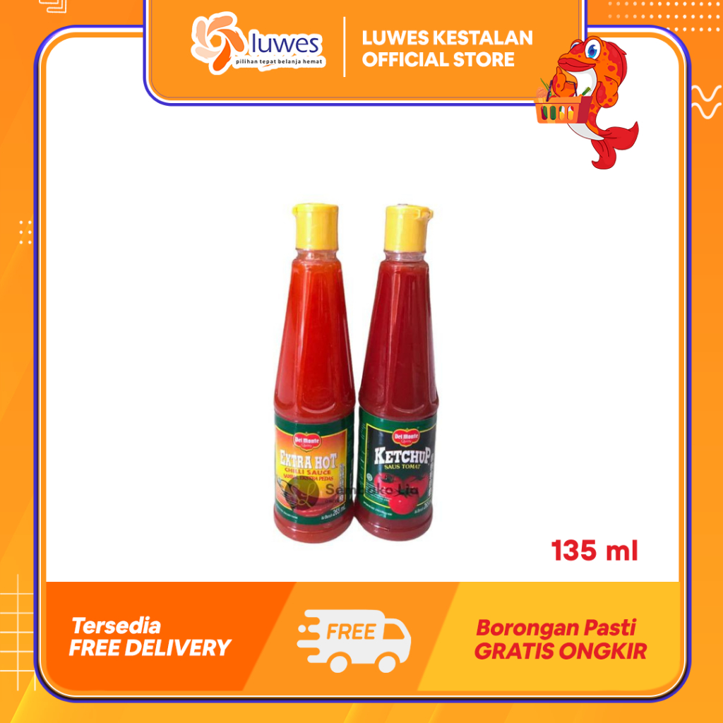 

Delmonte Saos Sambal 135ml Tomat / Extra Hot Dapat Dijadikan Topping & Cocolan Makanan