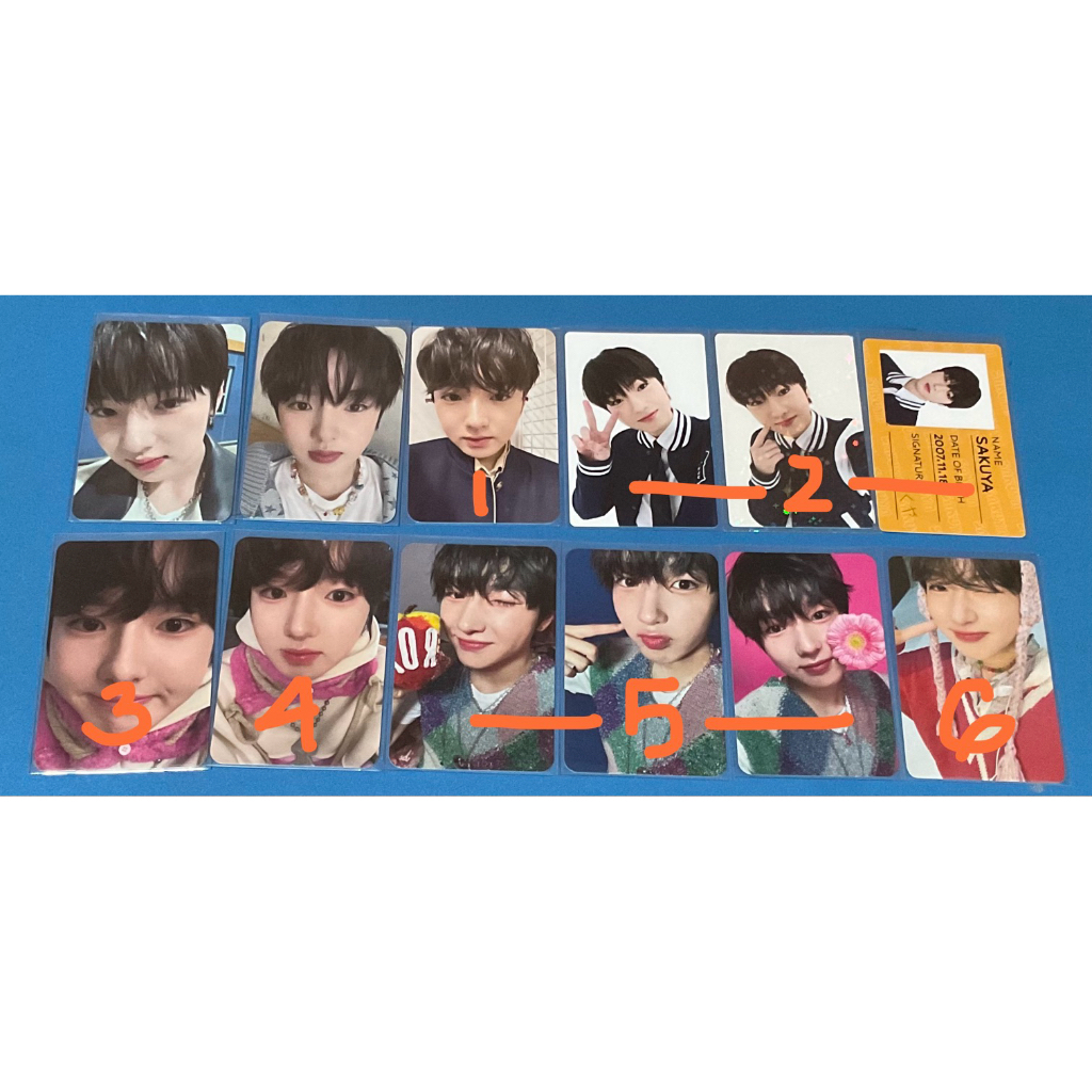 NCT WISH SAKUYA PHOTOCARD PC NCT NEW TEAM ERA